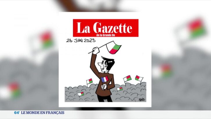 Image à la une de Madagascar : controverse sur la nationalité française du président