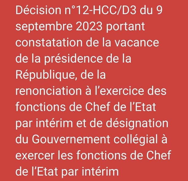 Image à la une de MADAGASCAR. C’est le Premier ministre Ntsay Christian et son Gouvernement qui dirigeront les fonctions de Chef d’Etat par interim, selon la Constitution.