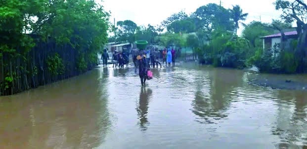 Image à la une de Fortes pluies – 2.458 personnes sinistrées dans 8 Régions