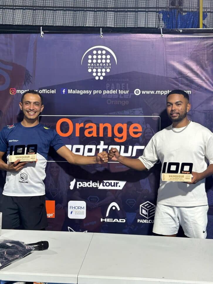 Image à la une de PADEL- ORANGE MPPTOUR – Ah-Waye Gary et Miary Zo titrés