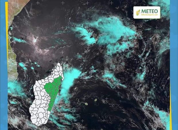 Image à la une de Météo – Une perturbation cyclonique évolue à l’Est