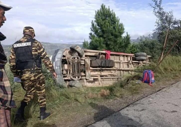 Image à la une de AMBALAMANAKANA  – Un accident de taxi-brousse fait huit blessés