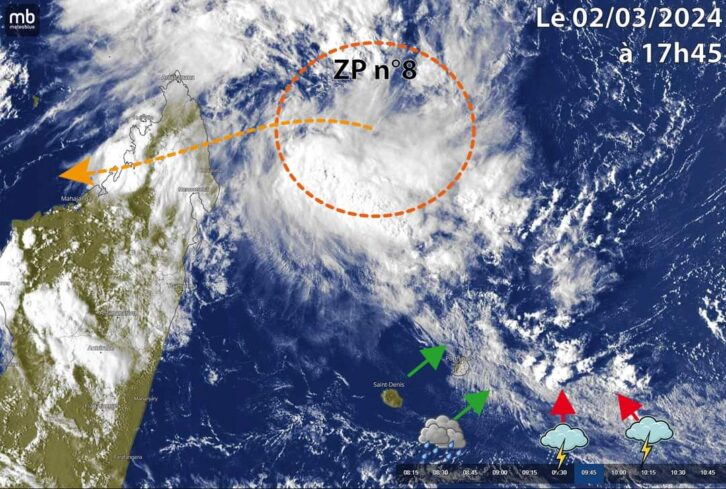 Image à la une de MÉTÉO – Risque d’évolution de cyclone près de Madagascar