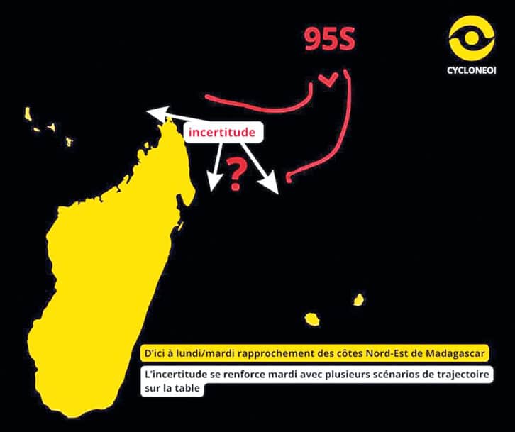 Image à la une de MÉTÉO – Possible formation d’un cyclone  au Nord-est de Madagascar