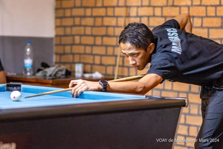 Image à la une de BILLARD – CHAMPIONNAT NATIONAL – Dani Andriamihaja, vainqueur de la deuxième étape