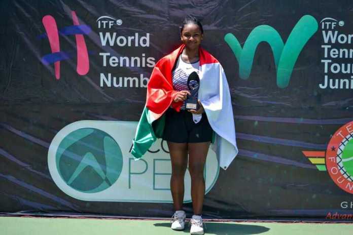 Image à la une de Tennis Foundation Ghana : Triplé de Miotisoa Rasendra