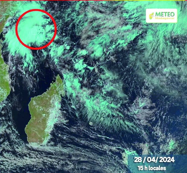 Image à la une de Météo – Une zone de perturbation atmosphérique près du Nord-est