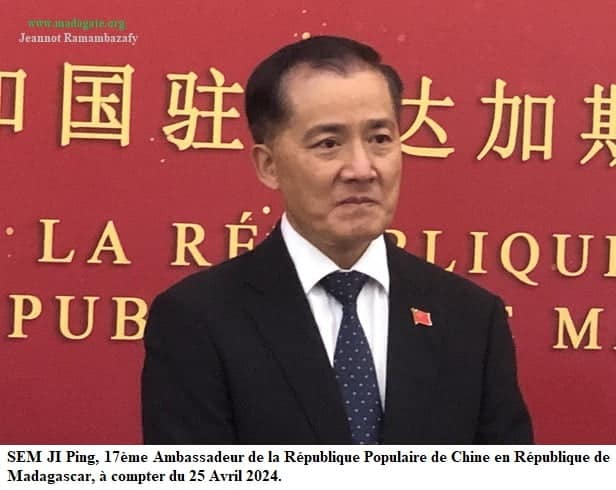 Image à la une de Chine-Madagascar. Discours traduit en français du 17è Ambassadeur chinois, SEM JI Ping