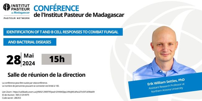 Image à la une de Conférence de l’Institut Pasteur de Madagascar : le mardi 28 mai 2024 à 15h