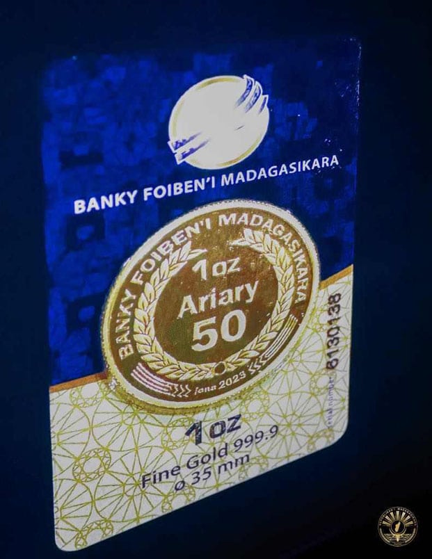 Image à la une de Cinquantenaire de la Banque centrale – Madagascar lance sa première monnaie d’or