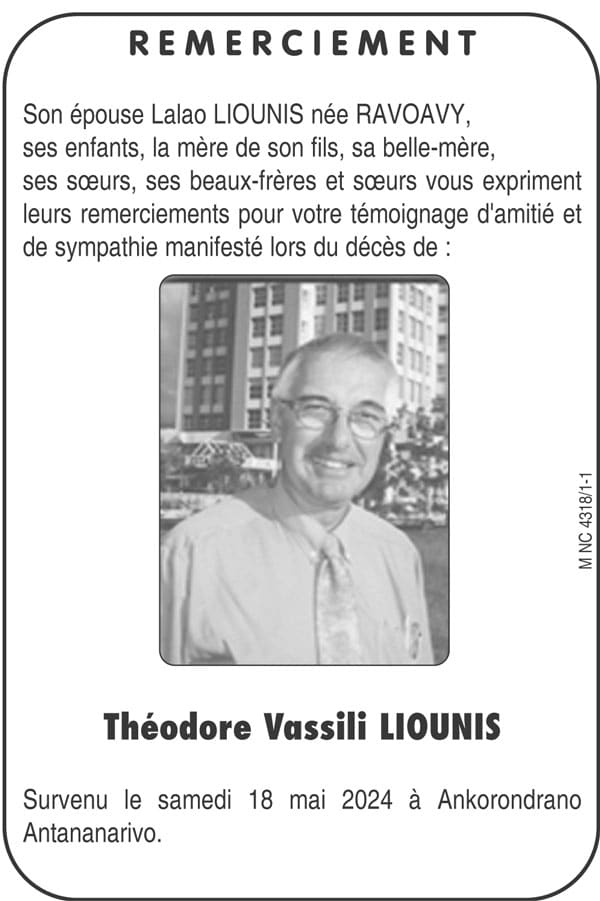 Image à la une de Nécrologie du 01 juin 2024