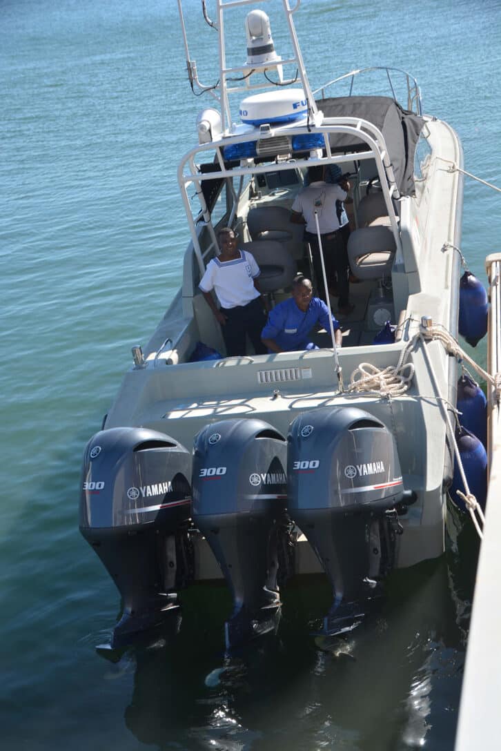 Image à la une de PORT D’ANTSIRANANA – Mise à flot de la nouvelle vedette « Atsantsa-V »