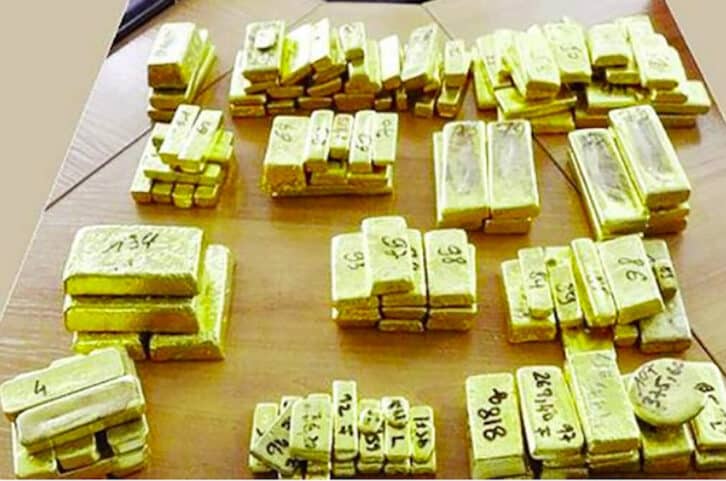 Image à la une de RESSOURCES MINIÈRES – Cent cinquante kilos d’or saisis déposés à la banque centrale