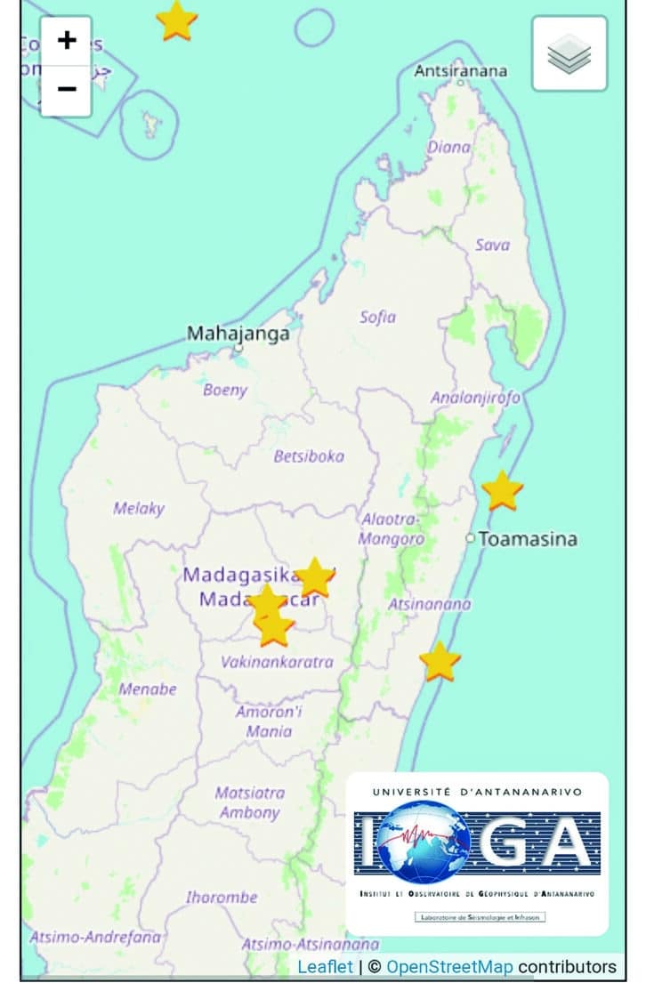 Image à la une de CATASTROPHE NATURELLE  – Un séisme de magnitude 4,7 ressenti autour d’Antananarivo