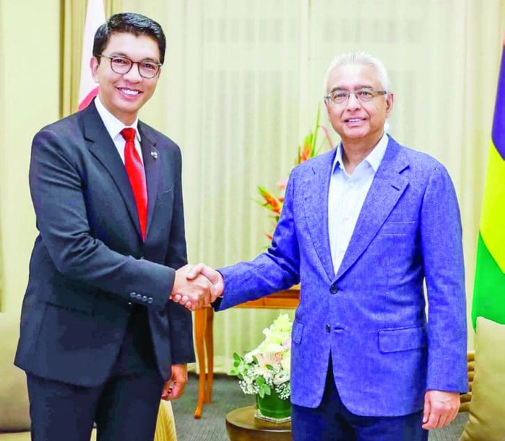 Image à la une de ENTRETIEN JUGNAUTH – RAJOELINA – Le sommet de la COI pour le début de l’année prochaine