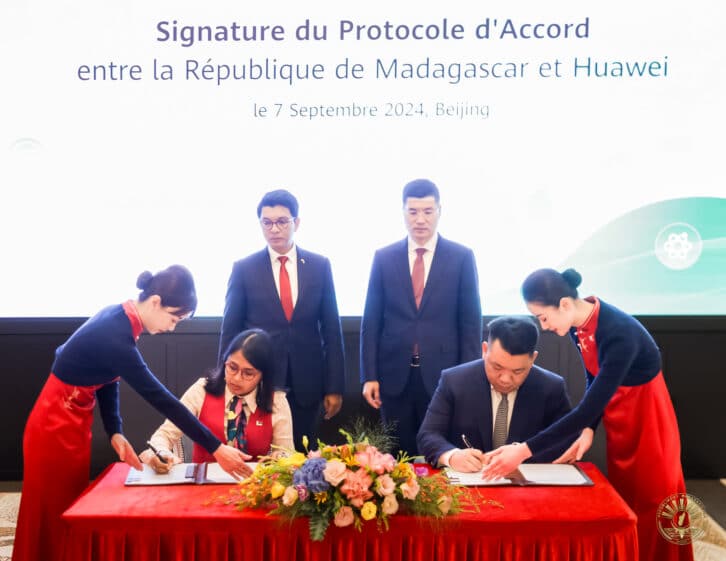 Image à la une de Madagascar et Huawei renforcent leur partenariat en matière de transformation numérique en signant un nouveau protocole d’accord