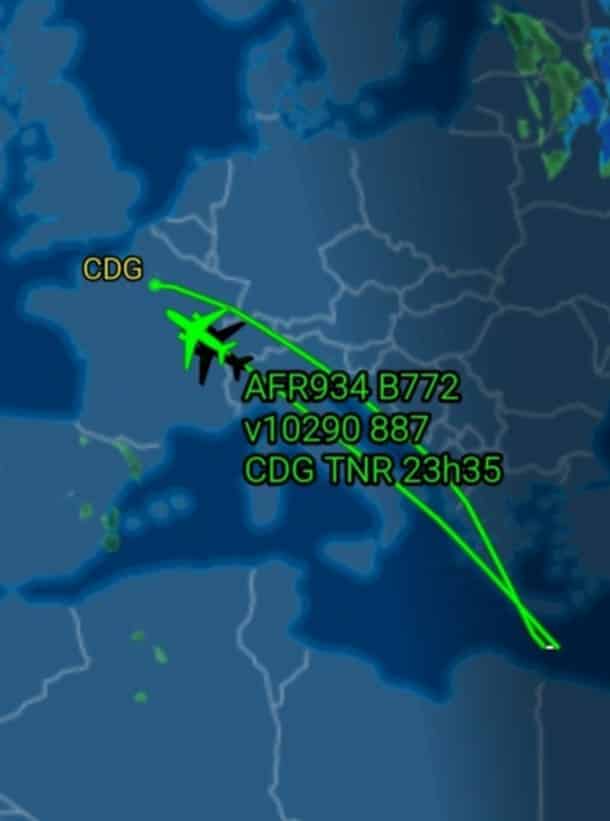 Image à la une de TRANSPORT AERIEN – Le vol AF934 d’Air France à destination d’Antananarivo fait demi-tour et retourne à Paris