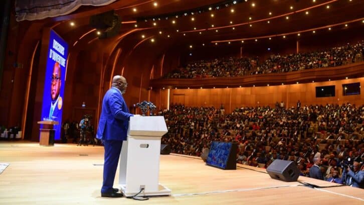 Image à la une de Tshisekedi, « magistrat suprême », assure vouloir « restaurer la justice congolaise »