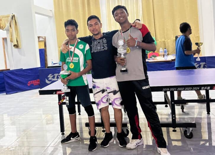 Image à la une de TENNIS DE TABLE – COUPE DE MADAGASCAR   – Victoire de Riva et Gracia en open