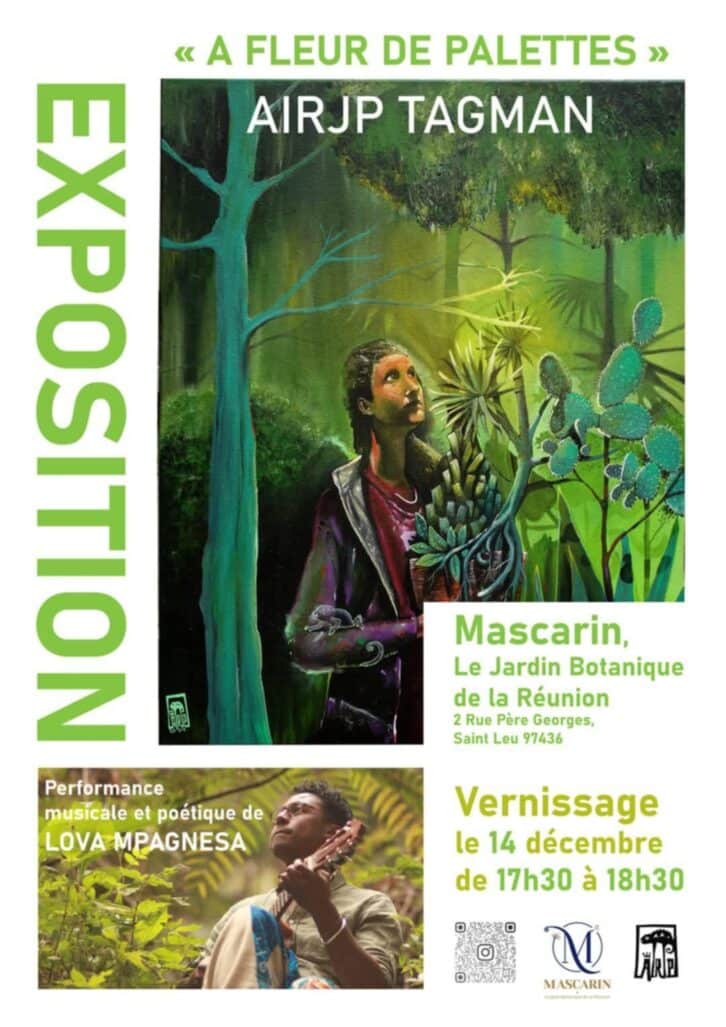 Image à la une de ART VISUEL – AIRJP Tagman au jardin botanique de Mascarin à La Réunion