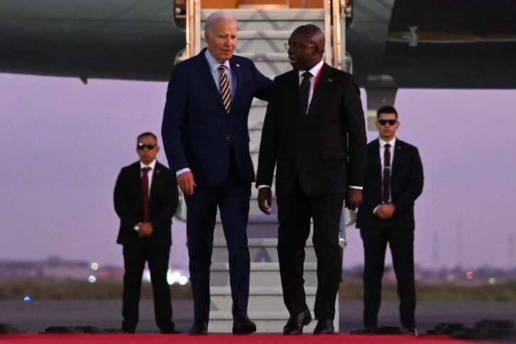 Image à la une de Joe Biden en Angola pour sa seule visite officielle sur le continent africain