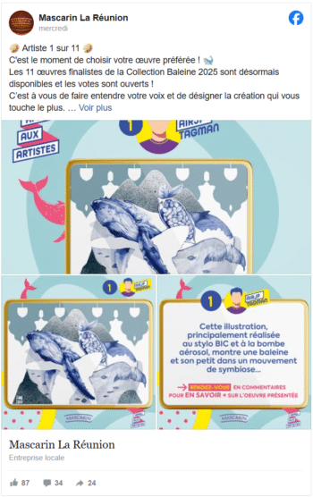Oeuvre de Airjp Tagman, finaliste de la Collection Baleine 2025