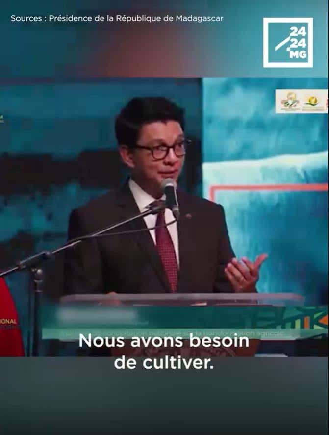 Image à la une de ANDRY RAJOELINA, PRESIDENT DE LA REPUBLIQUE – “Nous devons cultiver une mentalité qui aime produire, bâtir et redresser”