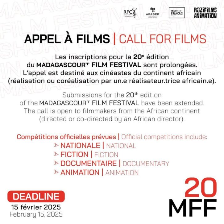Image à la une de CINEMA – La clôture de l’appel à film de Madagascourt Film Festival reportée au 15 février