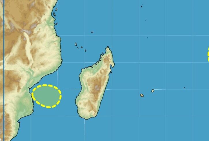 Image à la une de METEO – Une zone suspecte détectée dans le canal de Mozambique à surveiller de près
