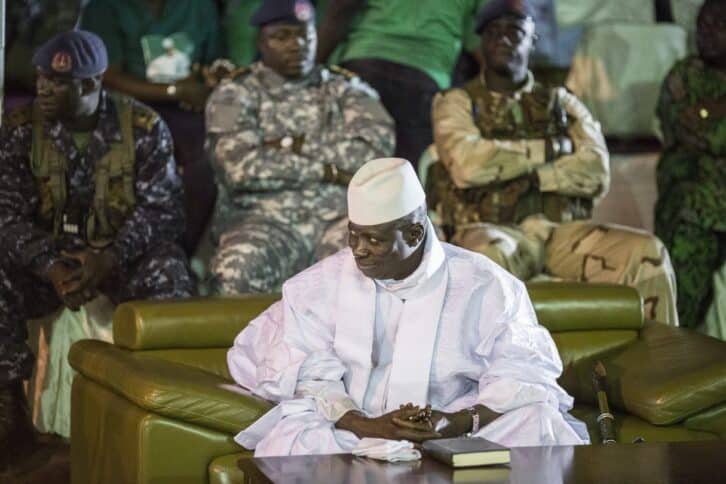 Image à la une de Gambie : « Je reviens », annonce l’ancien chef de l’État en exil Yahya Jammeh