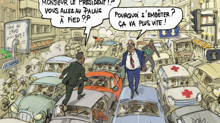 Image à la une de RDC : à Kinshasa, la circulation, c’est zéro de conduite