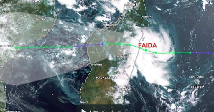 Image à la une de Cyclone Faida : Madagascar en alerte