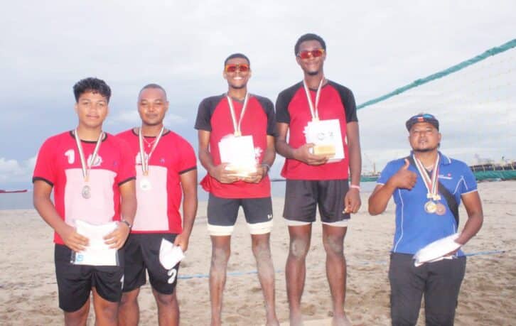 Image à la une de TAMA BEACHVOLLEY  – Marinaut-Kevin et Julienne- Marina sacrés
