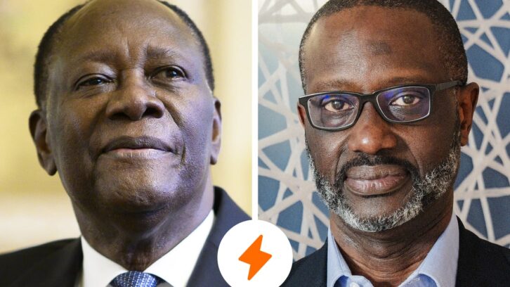 Image à la une de Présidentielle en Côte d’Ivoire : entre Alassane Ouattara et Tidjane Thiam, un duel à distance