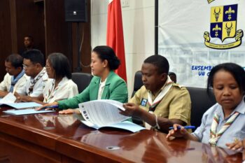 Image à la une de Kianja Barea : Signature de convention entre la CUA et les scouts