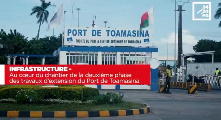 Image à la une de INFRASTRUCTURE – Au cœur du chantier de la deuxième phase des travaux d’extension du Port de Toamasina