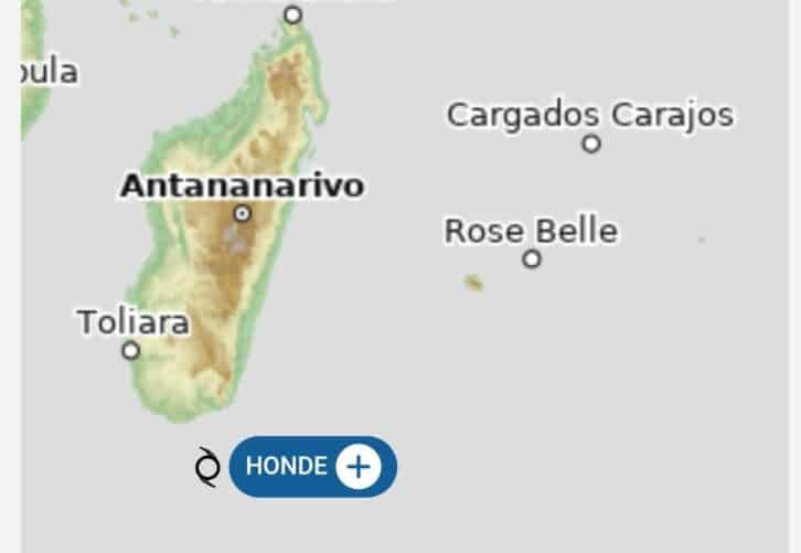Image à la une de METEOROLOGIE – Honde s’éloigne de Madagascar avec bande pluvio-nuageuse