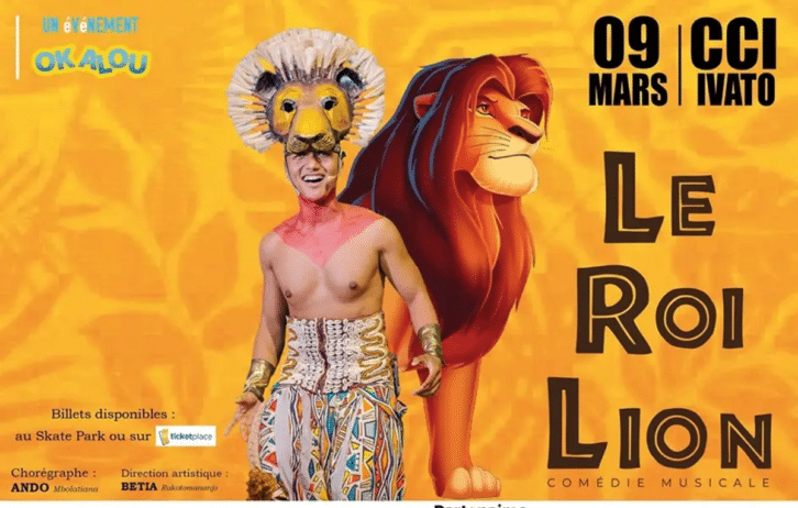 Image à la une de SPECTACLE  – Le Roi Lion prend vie au CCI Ivato