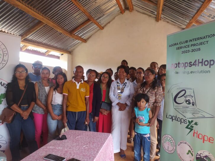 Image à la une de PROJET LAPTOPS4 HOPE –  Le Club Agora Sariaka Madagascar soutient l’éducation