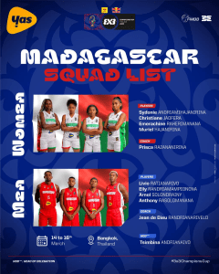 Image à la une de Basket 3×3 – Madagascar en quête de gloire au Champions Cup en Thaïlande