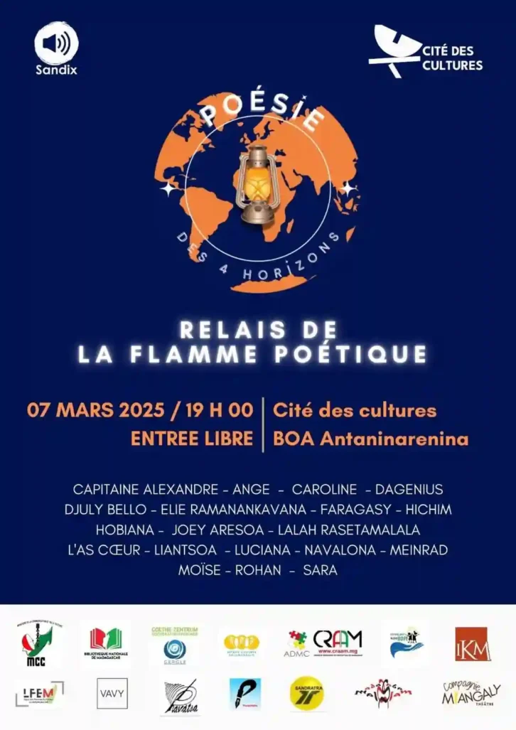 Image à la une de POESIE – Une soirée poétique pour accueillir la flamme poétique à Madagascar