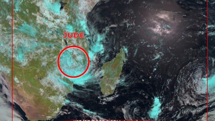 Image à la une de METEOROLOGIE – Alerte verte cyclonique dans le Grand Sud, Jude prévue atterrir entre Morombe et Saint Augustin vendredi