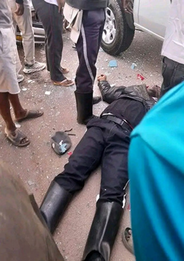 Image à la une de Collision sur l’axe Tsarasaotra-Ivato – Un policier et un civil blessés