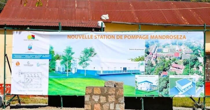 Image à la une de La vétuste station de pompage de Mandroseza I en réhabilitation
