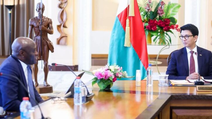 Image à la une de COOPERATION – Andry Rajoelina défend sa politique devant les missionnaires du FMI