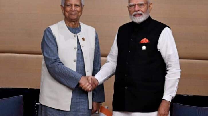 Image à la une de Première rencontre entre l’Indien Modi et le Bangladais Yunus