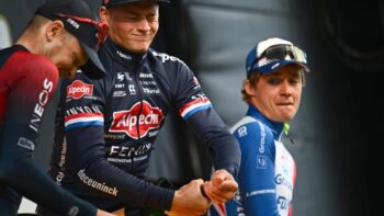 Image à la une de Tour des Flandres: sur le podium avec Pogacar et Van der Poel “ferait une belle photo”, souligne Madouas