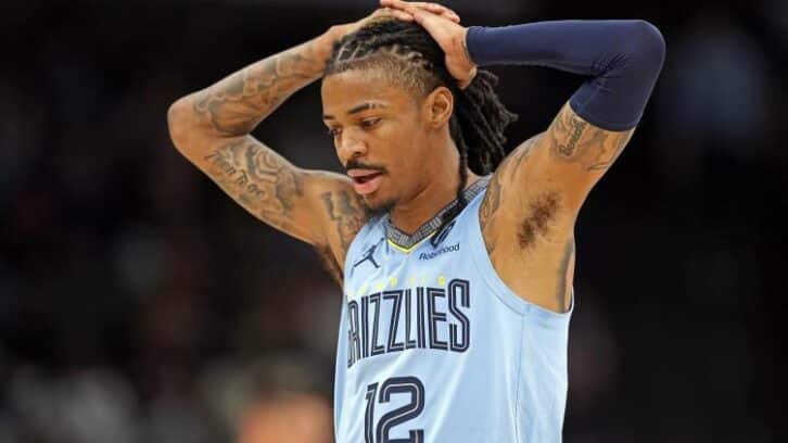 Image à la une de NBA: Morant écope d’une amende pour un geste mimant une arme à feu