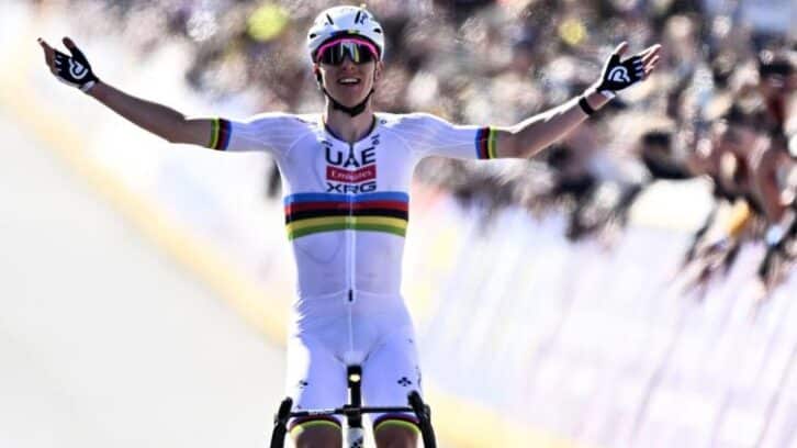 Image à la une de Cyclisme: le Slovène Tadej Pogacar remporte son deuxième Tour des Flandres