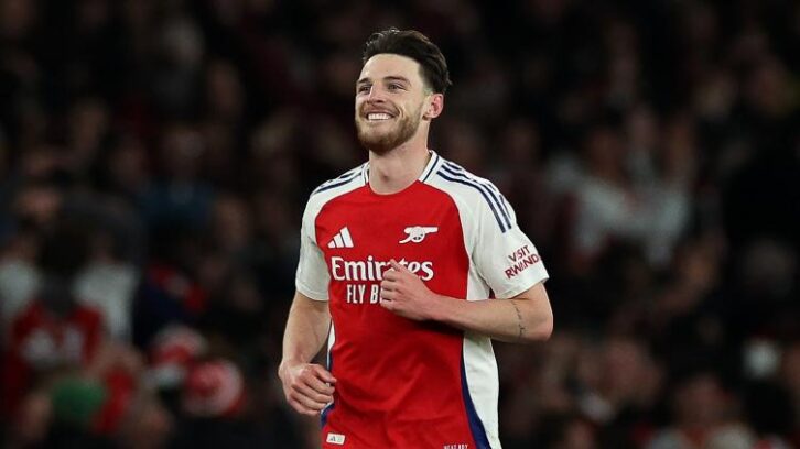 Image à la une de C1: Arsenal foudroie le Real (3-0) grâce au canonnier Declan Rice